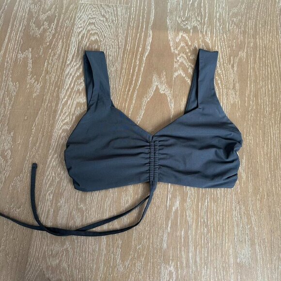 Cropped Nylon Top Adjustable Runching - Picture 1 of 3